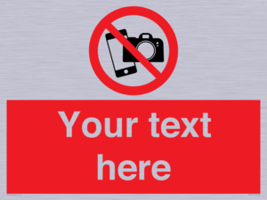 Custom No filming or photography